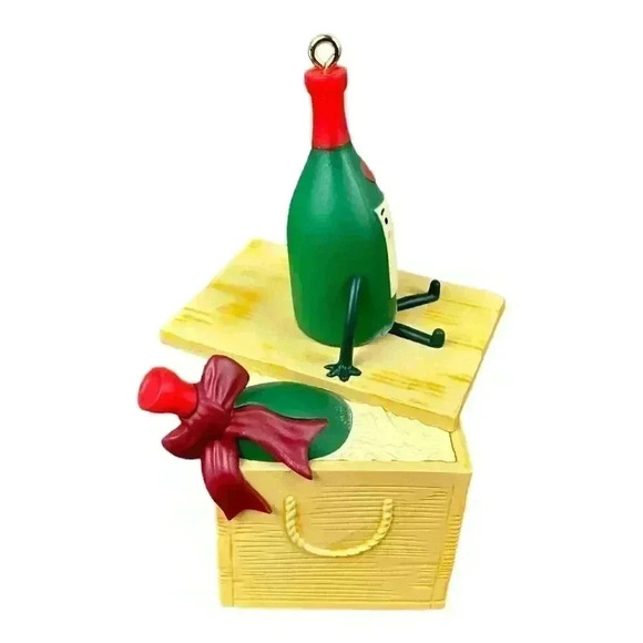 Hallmark 2023 A Case Of Christmas Cheer Wine Booze Keepsake Xmas Ornament NIB - Picture 6 of 8
